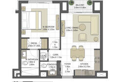 [Translate to ru:] aysha-resedences-floorplans-1br-1